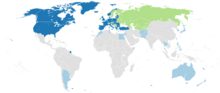 A map of allies of the United States

NATO member states, including their colonies and overseas possessions
Major non-NATO allies
Signatories of Partnership for Peace with NATO USA military relations 2007.png