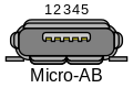 Piny USB micro AB