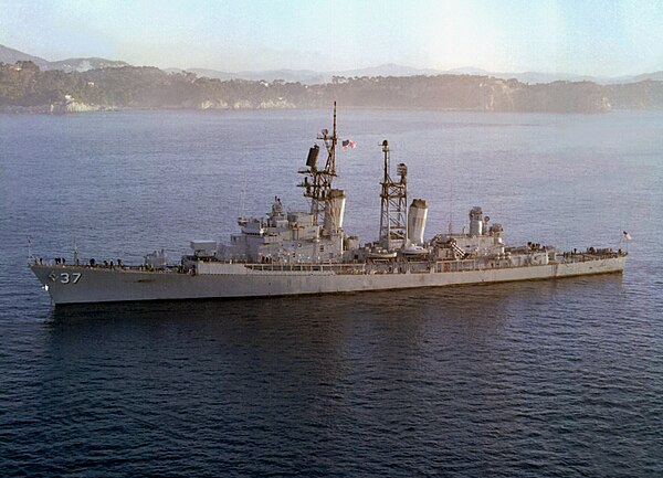 A Farragut class destroyer, the model for USS Bedford.