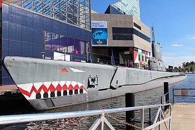 USS Torsk, um submarino da Segunda Guerra Mundial, agora um dos Navios Históricos em Baltimore