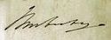 Umberto I's signature