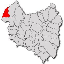 Location in Covasna County