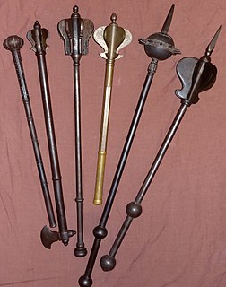 <span class="mw-page-title-main">Mace (bludgeon)</span> Blunt striking weapon