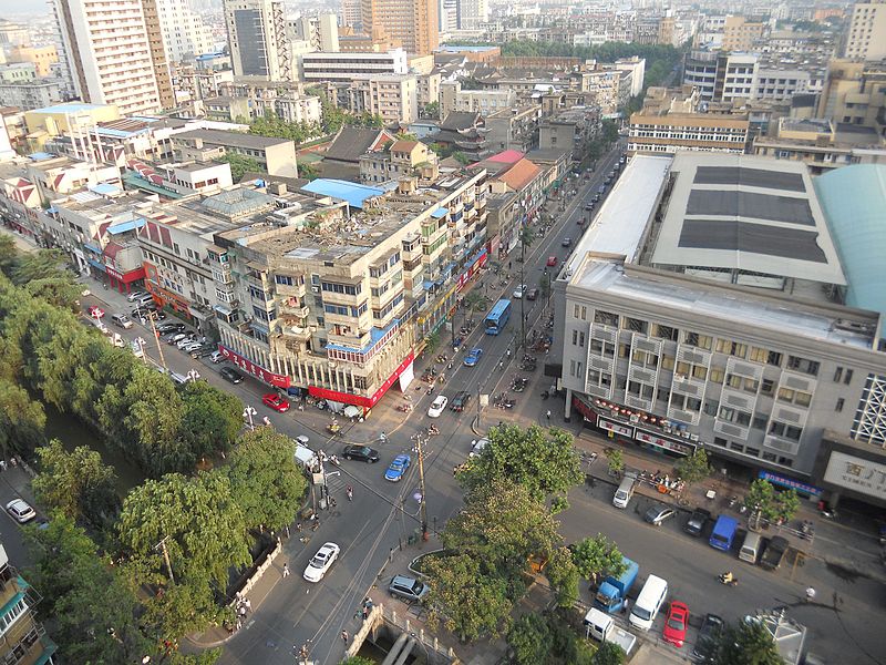 File:View from 15th Floor, International Hotel Xiaoshan Hangzhou, Zhejiang, China, July 1, 2010 - panoramio.jpg