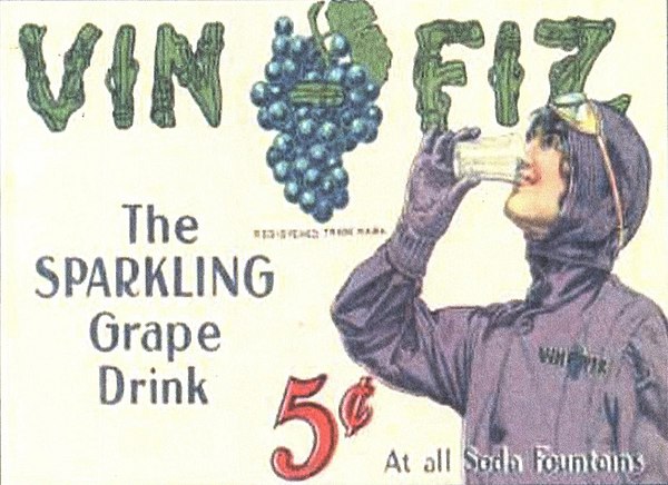 Vin Fiz soda 1912 postcard