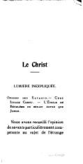 Le Christ LUMIÈRE INEXPLIQUÉE. Opinion des Savants. — Chez Ignace Cornu. — L’Étoile de Béthléem ne serait autre que Junon. Nous avons recueilli l’opinion de savants particulièrement compétents au sujet de l’étrange