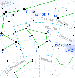 <span class="mw-page-title-main">HD 70514</span> Star in the constellation Volans