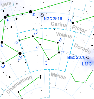 <span class="mw-page-title-main">HD 70514</span> Star in the constellation Volans