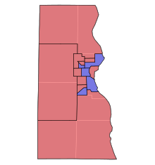 Milwaukee County districts WI Assembly Partisan Map 1901 MilwaukeeCo.svg