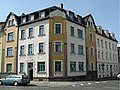 Apartment house in a corner