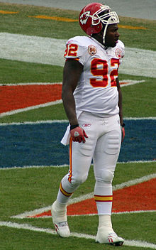 Gilberry with the Chiefs in January 2010 Wallace Gilberry.JPG