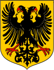 Wappen des Deutschen Bundes mit dem Doppeladler (ab März 1848)