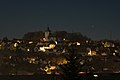 Warstein: The Old Church in the moonlight at midnight