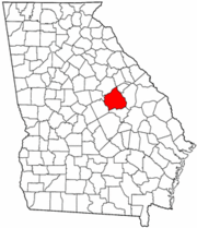 خارطة مقاطعة واشنغطون في ولاية جورجيا