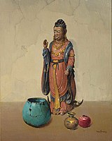 Buddha and Chinese Pottery, c. 1925, private collection
