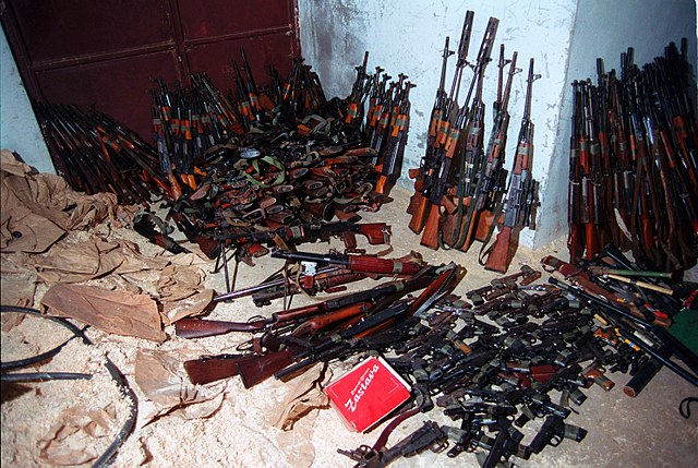 Weapons confiscated from the KLA, July 1999
