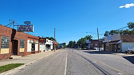 Looking south along N. Woodruff Road