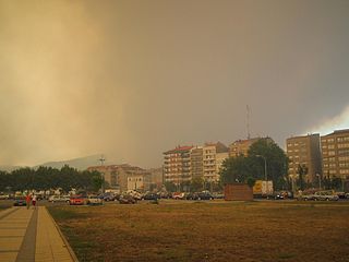 Incendio en Vilagarcía