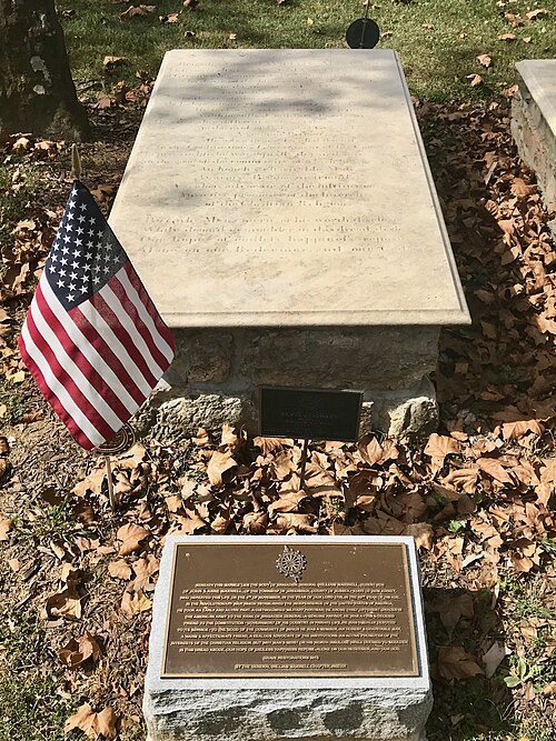 Gravestone of General William Maxwell at the Old Greenwich Presbyterian Church Cemetery