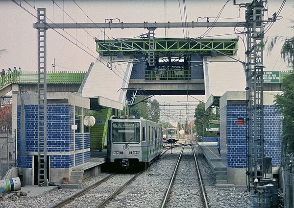 A station on the Tren Ligero, STE's light rail line