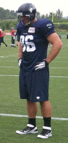 Miller with the Seattle Seahawks at training camp in August 2012.