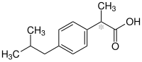 (RS)-Ibuprofen Structural Formula V1.svg