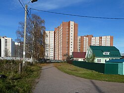 Vista del campus de la SPbU desde la calle Prigorodnaya