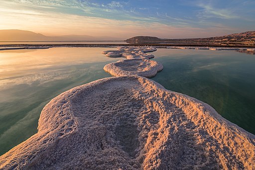 Sunrise in the Dead Sea