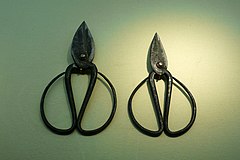 Chinese-style scissors seen in a Hangzhou museum