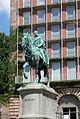 Kaiser Wilhelm I. zu Pferde auf dem Egidienplatz in Nürnberg, 1905.