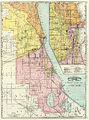 Rand McNally 1897 'Chicago railway terminal' map.