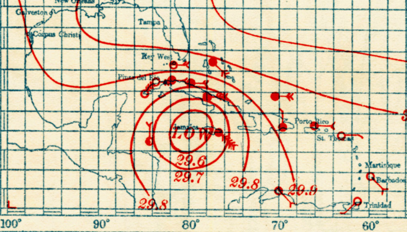 File:1915 Galveston hurricane partial weather map Aug 13 1915 8 AM CT.png