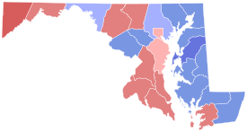 1920 United States Senate election in Maryland results map by county.svg