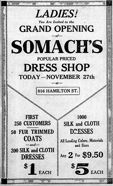 File:1926 - Somach's - 27 Nov MC - Allentown PA.jpg