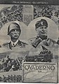 Propaganda copybook with Benito Mussolini and Victor Emanuel III