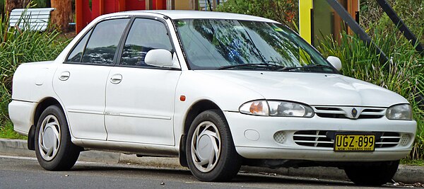 The Proton Wira saloon. Over 952,216 units were sold in around 65 countries worldwide.