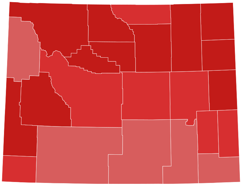 File:2000 United States Senate election in Wyoming results map by county.svg