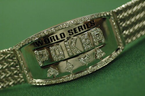 2005 World Series of Poker Championship Bracelet Made of platinum & diamonds Winner: Joe Hachem