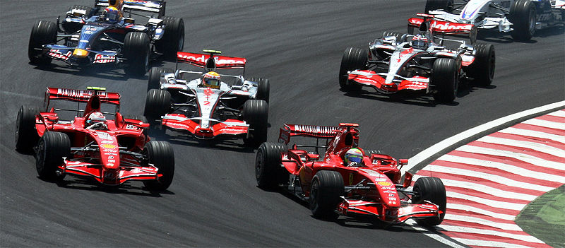 File:2007 Brazilian GP 4 drivers at start.jpg