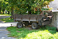 Four-wheel manure spreader