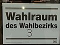 Wahllokal für die Bundestagswahl