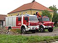 * Nomination Vehicles of Freiwillige Feuerwehr Altenmarkt, Yspertal, Lower Austria, Austria.--GT1976 11:44, 5 September 2018 (UTC) * Promotion The roof line of the building could have been sharper. But for me the photo is good enough.--Agnes Monkelbaan 15:28, 5 September 2018 (UTC)