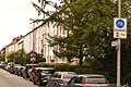 Blick nach Süden in die Meterstraße von der Kreuzung mit der Sextrostraße