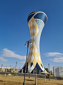 Arar Water Tower in Arar, the capital of the Northern Borders Region
