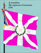 Drapeau du 2e bataillon de 1793 à 1795