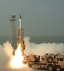 India's Advanced Air Defense (AAD) endo-atmospheric anti-ballistic missile AAD Launch Crop.jpg