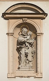Exterior figures at Jesuitenkirche, Vienna