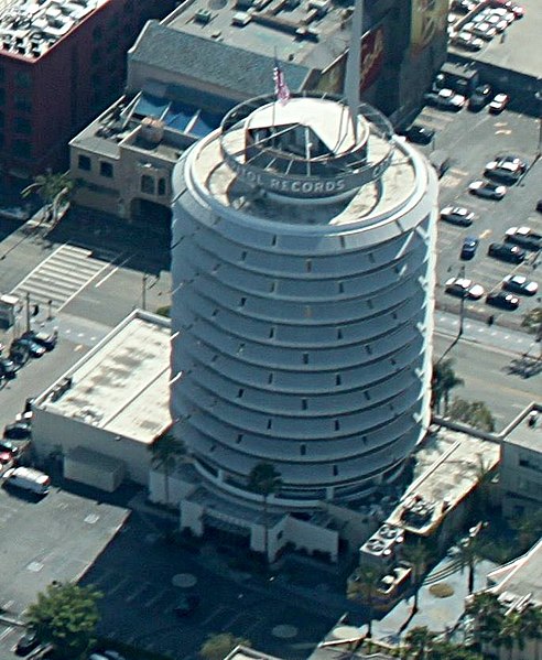 File:Aerial Capitol Records Building.jpg