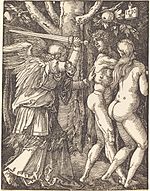 The Expulsion from Paradise from the Small Passion, 1510, 12.5 × 9.8 cm (National Gallery of Art)