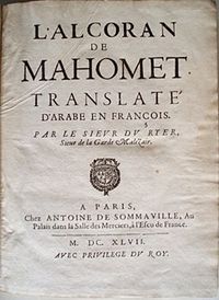 L'Alcoran de Mahomet